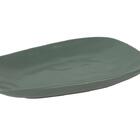 Prato Oval Sumatra Em Ceramica L28,4xp16,4xa4cm Cor Verde