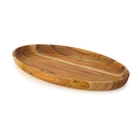 Prato Oval Teca Usinado 50x29x3,2 Cm - Po5029tec