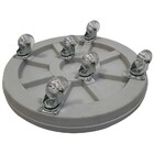 Prato P/ Vaso De Planta 25cm Redondo Rodízios E Reservatório