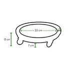 Prato P/ Vaso De Planta 25cm Redondo Rodízios E Reservatório