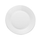 Prato P/sobremesa De Vidro Temperado Harena Branco 19cm