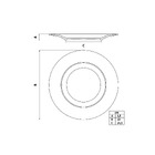 Prato Panetone Noite Feliz Em Porcelana Decorada 28 Cm Tramon