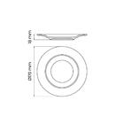 Prato Pão Tramontina Elena Hs Em Porcelana 17 Cm