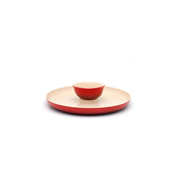 Prato Para Aperitivo Em Cerâmica Le Creuset Stoneware 34cm Ve