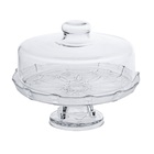 Prato Para Bolo, Boleira, Porta Bolo De Vidro Com Tampa E Base
