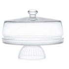 Prato Para Bolo, Boleira, Porta Bolo De Vidro Com Tampa E Base