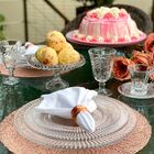 Prato Para Bolo C/pé De Cristal Renaissance 31,5x13cm