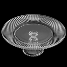 Prato Para Bolo C/pé De Cristal Renaissance 31,5x13cm