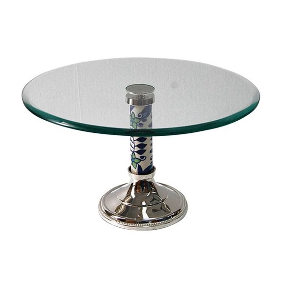 Prato Para Bolo Com Haste Em Ceramica