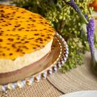 Prato Para Bolo Com Pé  Wolff Pearl De Cristal Âmbar 31cm X 1