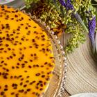 Prato Para Bolo Com Pé  Wolff Pearl De Cristal Âmbar 31cm X 1