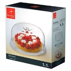 Prato Para Bolo Com Tampa 30cm Em Vidro Bormioli 311016426