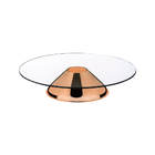 Prato Para Bolo De Vidro Andrea Cobre 30 Cm