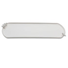 Prato Para Bolo Em Porcelana Bird Branco 41x15cm