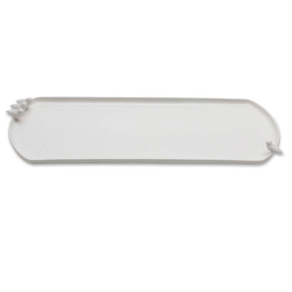 Prato Para Bolo Em Porcelana Bird Branco 41x15cm