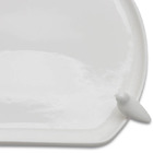 Prato Para Bolo Em Porcelana Bird Branco 41x15cm