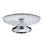 Prato Para Bolo Em Prata Wolff Diamond 30x10,5cm