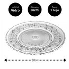 Prato Para Bolo Vidro Tripoli Decor 30cm - Lehaví