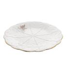 Prato Para Bolo Wolff Birds De Porcelana 30 Cm