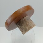 Prato Para Doces E Bolo Home&co Com Pé Madeira 11x22x22cm Nat