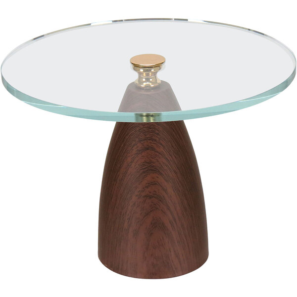 Prato Para Doces Redondo Home&co Com Base Em Metal Cor De Mad