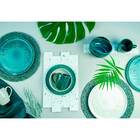 Prato Para Lanche Porcelana Com Esmalte Reativo 21,3 Cm Branc