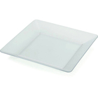 Prato Para Lanche Quadrado Cristal Transparente Ou