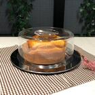 Prato Para Queijo 25cm Porta Bolo Aço Inox Tampa Transparente