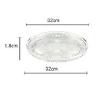 Prato Para Servir Em Cristal Wolff Queen 32cm