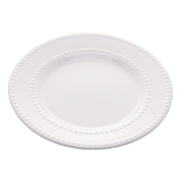 Prato Para Sobremesa New Bone Lyor Porcelana Branco 20cm