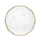 Prato Para Sobremesa New Butterfly Com Fio De Ouro 20 Cm Lyor