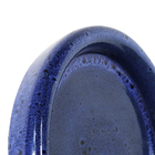 Prato para Vaso de Planta Cerâmica 5x31,5 Nº8 Azul Bella Art Vetrificados