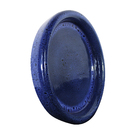 Prato para Vaso de Planta Cerâmica 5x31,5 Nº8 Azul Bella Art Vetrificados