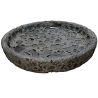 Prato para Vaso de Planta Cerâmica 5x31,5 Nº8 Preto Bella Art Vetrificados