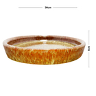 Prato para Vaso de Planta Cerâmica 5x36 Nº9 Bege Bella Art Vetrificados