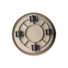 Prato para Vaso de Planta com Rodas 27cm Taupe Okla