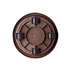 Prato para Vaso de Planta com Rodas 30cm Marrom Okla