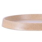 Prato Para Vaso De Planta Redondo Bege 52cm Afort