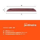 Prato para Vaso Jardineira Café 60 Afort