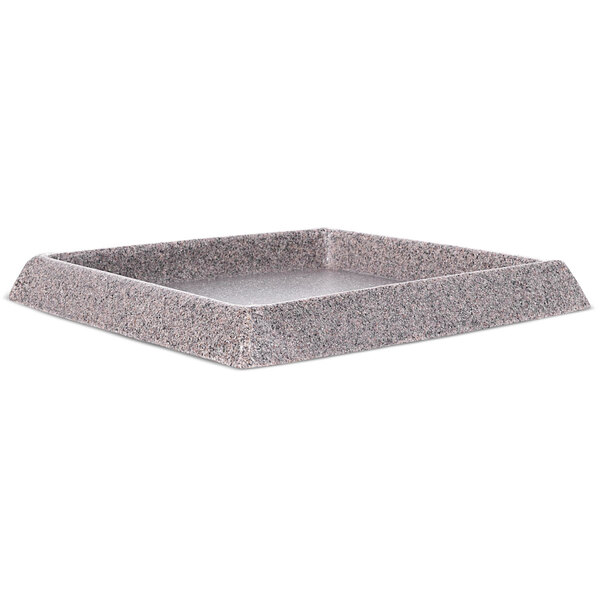 Prato para Vaso Quadrado Pedra 21 Afort