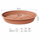 Prato Para Vaso Redondo (09) Cor Cerâmica Nutriplan