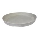 Prato Para Vasos De Planta Redondo Slim 24 Cimento Queimado