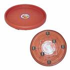 Prato Plástico 40cm C/rodas(suporta Até 120kg)terracota Okla