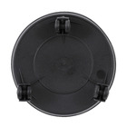 Prato Plástico com Rodízio Redondo Preto 22cm