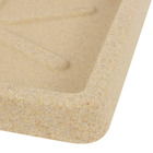 Prato Plástico Quadrado Bege 25x25cm