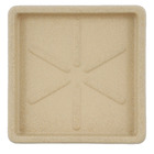 Prato Plástico Quadrado Bege 30x30cm
