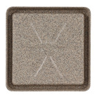 Prato Plástico Quadrado Cinza 25x25cm