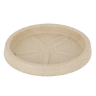 Prato Plástico Redondo Areia Pequeno