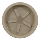 Prato Plástico Redondo Bege 20cm