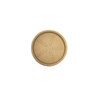 Prato Plástico Redondo Bege 20cm